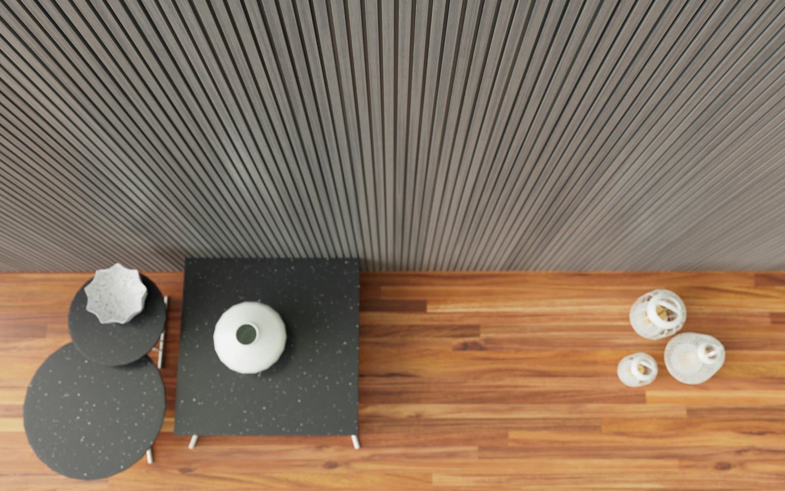 Norx composite slats used on a ceiling