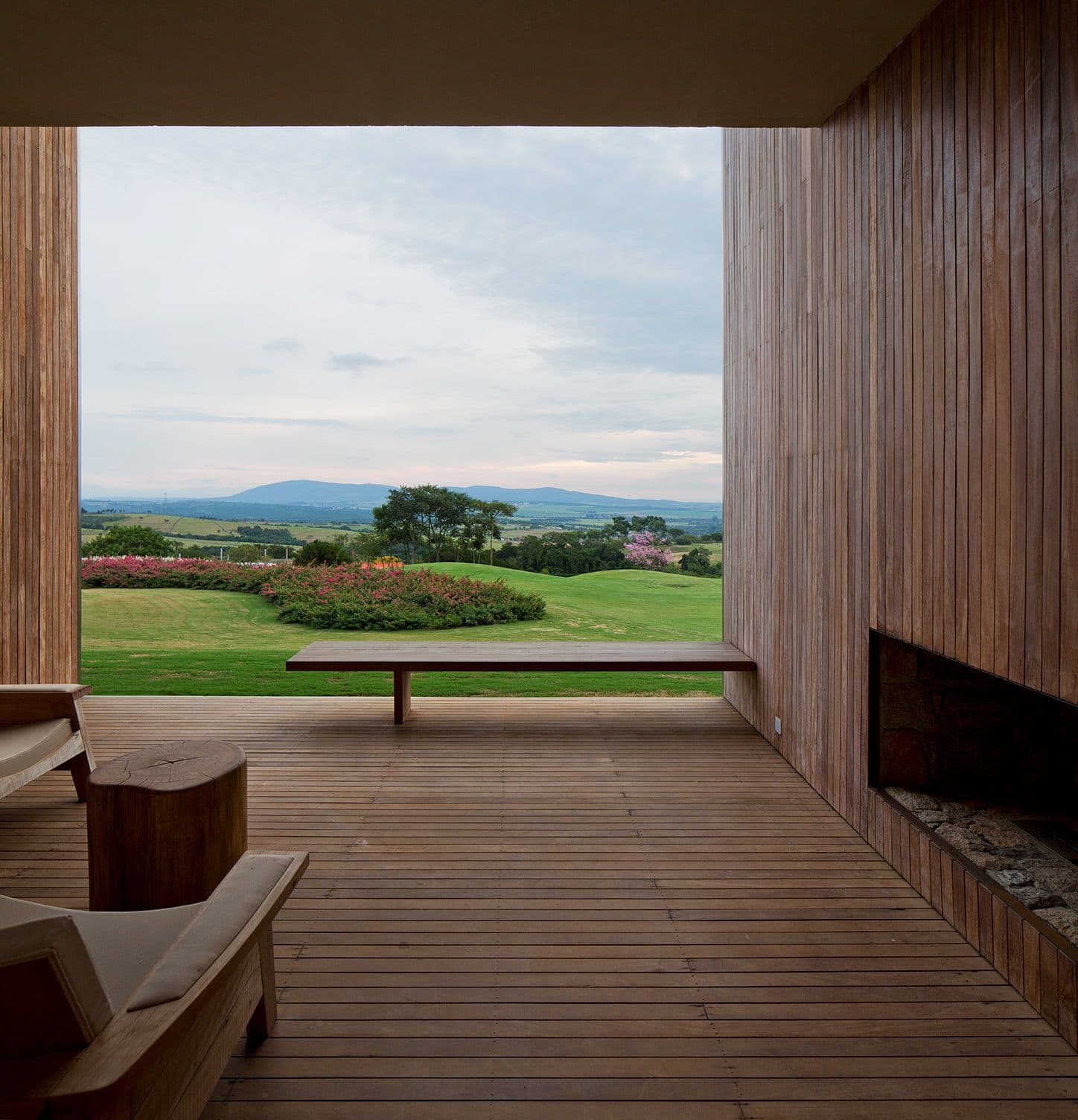 Cladding and deck terrace